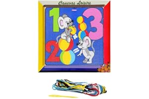 Distrifil Kit Canevas Les Petites Souris 16 x 16 cm Gros trous