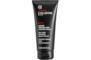 Collistar Crema Uomo Idratante Tonificante Corpo, Crema-Gel Fresca, Idratante e Rinfrescante, Effetto Tonificante, Assorbimento Immediato, Finish Asciutto, 200 ml