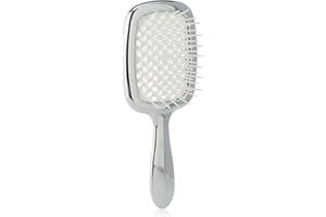 Jäneke Superbrush Szczotka do Włosów, Srebrny/Biały, 22 cm