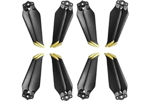 Bocguy Eliche 8 Pezzi per Mavic 2 / 2 Pro / 2 Zoom, Design Silenzioso, Potenziate, Facile da Installare, Oro