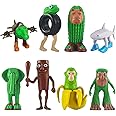 Dlishka Italian Brainrot Action Figures Set,8-Piece Funny Collectible Figures for Kids & Adults,Tralalero Tralala-Inspired,Creative Shark,Monkey and More Toys,Safe Gifts for Fans Ages 6+ (A 8PCS)