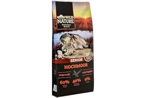 Dehner Wild Nature Hundetrockenfutter Senior Bergweide | getreidefrei | natürliches Hundefutter mit Ente | Premium Trockenfutter | für sensible, ältere Hunde | hoher Fleischgehalt | sensitiv | 12 kg