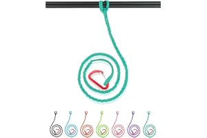 Abahub Paddle Leash 1/2PCS Kayak Paddle Leash Correa de Seguridad Cuerda de Seguridad elástica con mosquetón para Sup Kayak Navegación Piragüismo Kayak Accesorios de Remo 150-210cm