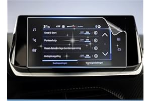 SHAOHAO SHAOAHO Compatible con Peugeot 208 E-208 2008 i-Cockpit 2020 2021 2022 2023 Auto Navigation Schutzfolie 7-Zoll GPS PET Transparent Displayschutzfolie 4H Kratzfest Anti-print Folie [2 Stück]