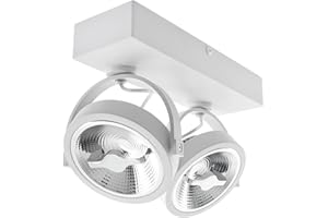 LEDKIA LIGHTING Foco LED 30W CREE de Superficie Direccionable AR111 Regulable Blanco 4000K Blanco Neutro