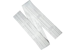 WANYI Multifunktionales Gardinenband Schlaufenband zum Aufnähen Vorhang Reihband kräuselband universal-bleistiftfaltenband mit schlaufen 85 mm (12m)