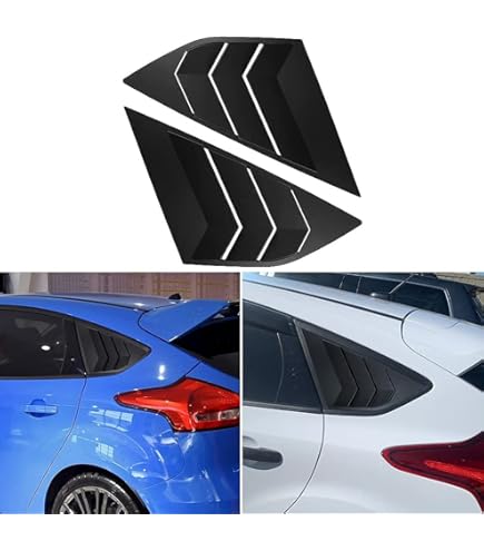 Set Van 4 Windschermen Compatibel met FORD FOCUS MK3 5 deurs HATCHBACK 2011 2012 2013 2014 2015 2016 2017 2018 Acryl Glas Zijvizieren Zijruit Deflectors