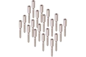 315 SUPPLIES Nickel Extension Studs, M3.5 x 35mm - Switch Screws Extending Socket (20)