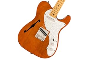 Squier by Fender Classic Vibe 60s Telecaster Thinline, Electric Guitar, Semi-Hollow, Maple Neck, Single Coil Pickups, Electric Guitar for Beginners and Professionals, Natural, Vintage Style