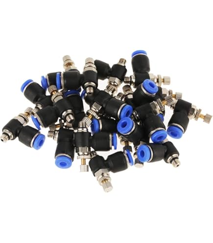 Valvola Regolatrice Flusso Aria Dritta 10mm - LSA10 Push Fit Per Sistemi Pneumatici - Foto 8