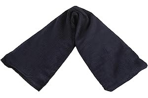 TEXTILES101 Microwavable Lavender Wheat Bags, Corduroy Microwave Heat Pack for Back, Neck, Joints and Shoulder Pain Relief 44cmx13cm (Navy)