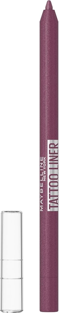 Maybelline New York Tattoo Liner Jel Göz Kalemi - 818 Berry Bliss | Yarı Kalıcı Dövme, Uzun Ömürlü Bilenebilir, Hızlı Kuruma, Dahili Kalemtıraş, Leke Korumalı, Yoğun Pigment