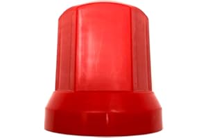 MelTruck Copri dadi ruota Ø 32 mm per viti per camion (40, rosso, altezza - 54,5 mm)