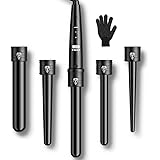 CITHOT Arricciacapelli 5 in 1 Ferro Arricciacapelli Professionale Ondulatore Modellatore Multifunzione con Schermo LCD Temper