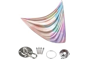 usefulbeauty Air Acrobatic Hammock Soft Aerial Yoga Swing, Lightweight Stretchy Hanging Cloth for Adults Indoor Outdoor Home Gym Training