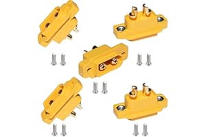 RUNCCI-YUN 5Pezzi XT60E-M connettore RC Batteria Lipo Connettor Montabile Connettore Maschio Spina XT60 per RC Modello Multicopter