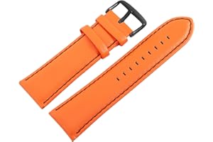 Excellanc-Uhrenarmband Ersatz Echt Leder Dornschließe Breite 26 mm