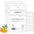 LANBENA 3 Pack Pimple Patches, 84 Patches Acne Pimple Patch, Hydrophilic Acne Patch with Tea Tree Oil, Quick & Easy Acne Spot Treatment Acne Patches(3 Sizes | 84 Patches | Night use)…