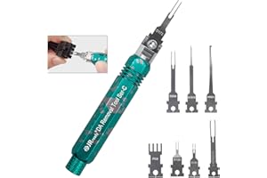 ‎JRREADY JRready ST5255-08 Entriegelungswerkzeug Kfz Stecker Kit Enthält 8 Stück Ersatzspitzen Terminal Auspinwerkzeug für AMP/Delphi/Molex/Deutsch/Bosch/Kostal Connector usw., Automotive/Computer Reparatur