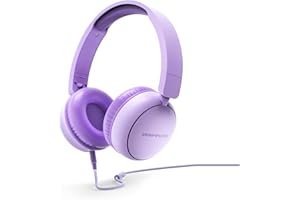 Energy Sistem - Auriculares de Diadema (Plástico 100% Reciclado, Cable extraíble, Micrófono, Asistente de Voz) - Blanco (Lavender)