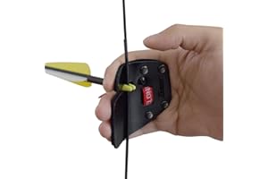 YLA Archery Finger Tabs Shooting Finger Guard Leather Protective Gears for Recurve Bow Shooter Right Handed