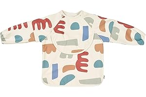 BEABA, Bavoir bébé, bavoir recuperateur bébé, bavoir maternelle, imperméable, bavoir elastique, bavoir manches longues, manches détachables, poche de récupération, facile à nettoyer, evolutif, Playful