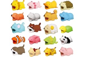 Basetousual 20 Pièce Protecteurs de Câbles pour Animaux, Protecteur de Câble Animal, pour la Protection Contre la Rupture du Câble de Chargement USB, Compatible avec Iphone, Android