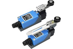 Einstellbarer Endschalter, OTTYMO 2 Stücke Endschalter Momentane Endschalter Lendschalter ME-8108/ME-8104 5A 250V AC / 0,4A 115V DC Endlagenschalter Limit Schalter für Elektrische Steuerschalter