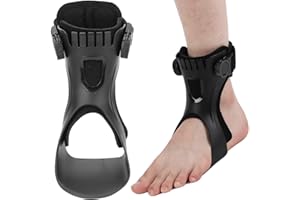 SALUAQUI Orthèse de Pied Tombant, Stabilisateur de Pied Tombant, Orthèse de Pied Tombant à équilibre Léger pour les Chaussures de Course Hémiplégique Marchant (Pied gauche XL)