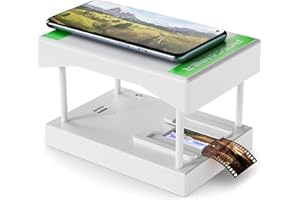 DigitConvert Scanner di film mobile 35 mm, scanner di scorrimento positivo e negativo, scanner di film portatile pieghevole, scansiona e salva i tuoi negativi e diapositive da 24 x 36 mm con la