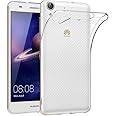 REY Cover in Gel TPU Trasparente per Huawei Y6 II / / Huawei Honor 5A, Ultra Sottile 0,33 mm, Morbido Flessibile, Custodia Si