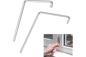 ERIOSCAR Zestaw 2 narzędzi do regulacji okien, zakrzywiony sześciokąt 4 mm i Torx TX15, do regulacji okien i drzwi balkonowych, klucz nastawczy okna, do wszechstronnej regulacji okuć okiennych