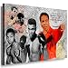 Produktbild Julia-art Leinwandbilder - Muhammad Ali Boxer aller Zeiten Bild 1 teilig - 100 mal 70 cm Leinwand auf Rahmen - sofort aufhängbar ! Wandbild XXL - Kunstdrucke QN.47-5