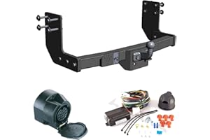 PGONA AHAKA Anhängerkupplung mit Elektrosatz 13-polig für MB Sprinter W906 / VW Crafter 30/35/50 2006 - Anhängevorrichtung Hängevorrichtung - starr, mit angeschraubtem Kugelkopf (Schwarz)