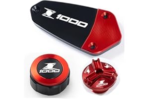 MEndip Motorrad Bremsflüssigkeitsbehälter Deckel Für Kaw&asaki Z1000 Z1000R Z 1000 2011-2023 Motorrad Vorne Und Hinten Bremsflüssigkeit Tankdeckel Schutz Und Einfüllöffnung Zubehör