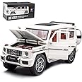 VARIYA ENTERPRISE Exquisite car Model 1/24 Benz G63 AMG Model Car, Zinc Alloy Pull Back Toy car with Sound and Light for Kids Boy Girl Gift (White)