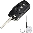 3 Buttons For Ford Key Fob Case Cover For Ford Fiesta Focus Mondeo MK4 Kuga Galaxy B Max S Max C Max Key For Ford Fiesta Key Cover 2009 2015 Ford B Max Key Cover with Battery