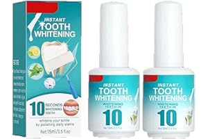 QKLOVNI Tooth Polish Uptight Instant Teeth Whitening Paint, rimozione di macchie e alitosi pulizia orale, 15 ml (2 pezzi)