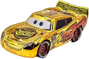 BSNRDX Racing Car Model Children Idea Play Vehicles Racing Toy Cars Set Mini Race Cars Set for Children Party Birthday Party Supplies for Ages 4 Years and Older, Gold