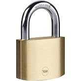 Yale Y110B/60/132/1 - Pirin&ccedil; Asma Kilit 60mm - Standart Koruma - Sertleştirilmiş &Ccedil;elik Halka - &Ccedil;ift Kilitleme - 3 Anahtar