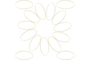 SUNNYCLUE 120 pièces Lunette Ouverte Breloques Connecteur Charmes Ovale Cadre Blanc en Acier Inoxydable Boucle d'oreille Pendentif pour Boucle d'oreille Fabrication