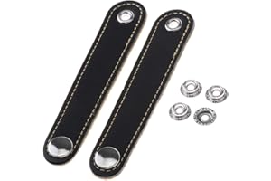 GAZECHIMP 2-tlg Akkordeon Balgriemen Schulterriemen, PU-Leder Akkordeon Riemen, Schwarz - 11x 2,5 cm