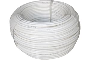 HWYDO 1/4 "20m Tube Tubing tuyau d'arrosage pour le système de filtration de l'eau RO PE blanc