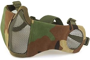 HANSTRONG GEAR H World EU Integrated Tactical Airsoft Painball Full Face Googles Piloteer Protective Helmet with Removable Face Shield