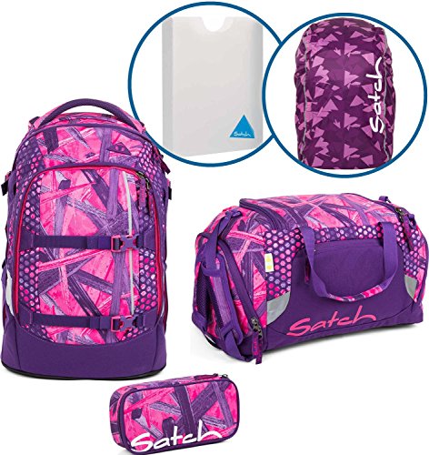 Preisvergleich Produktbild Satch Schulrucksack-Set 5-TLG Pack Candy Lazer Lila
