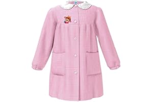 Siggi Happy School Grembiule Asilo Bambina 33gr4173 Ricamo Bimba Farfalle Bottoni