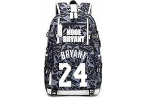 Lorh's store Basketball Spieler Kobe leuchtende Rucksack Reise Student Rucksack Fans Bookbag für Männer Frauen