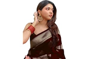 Avantika Fashion Damen Kanjivaram Soft Semi Silk Banarasi Sarees mit Blusenteil