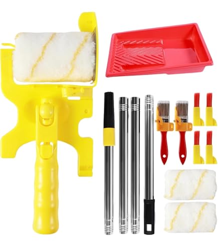 Generic Edger Roller Brush for Painting, Trim Roller with Baffle, Convenient 4-Wheel Design, Universal Handle, Durable Plastic Material, 11.8 X 4.7 X 2.5in, Frame, 2 Rollers, Brush Generic Edger Roller Brush for Painting, Trim Roller with Baffle, Convenient 4-Wheel Design, Universal Handle, Durable Plastic Material, 11.8 X 4.7 X 2.5in, Frame, 2 Rollers, Brush