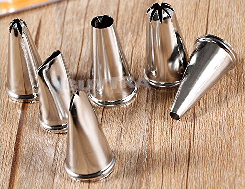 leading-star Spritztüllen-Set, für Kuchendekoration, 6-teilig - 5